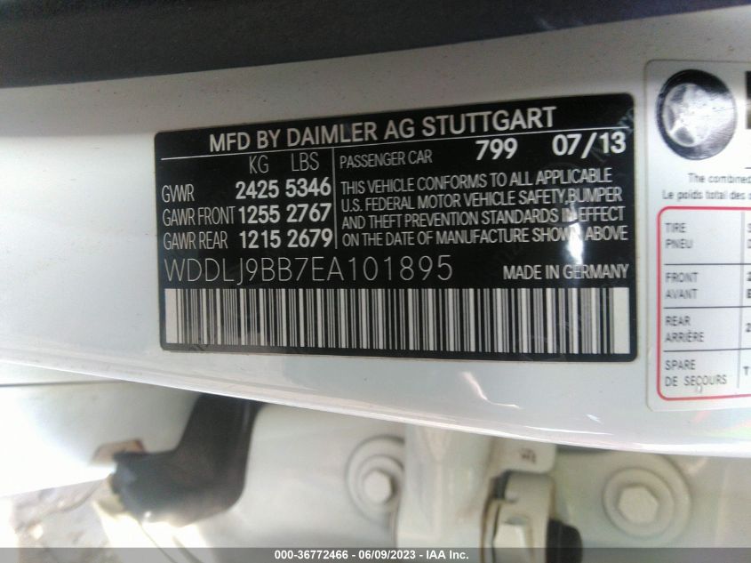 2014 MERCEDES-BENZ CLS-CLASS CLS 550 WDDLJ9BB7EA101895