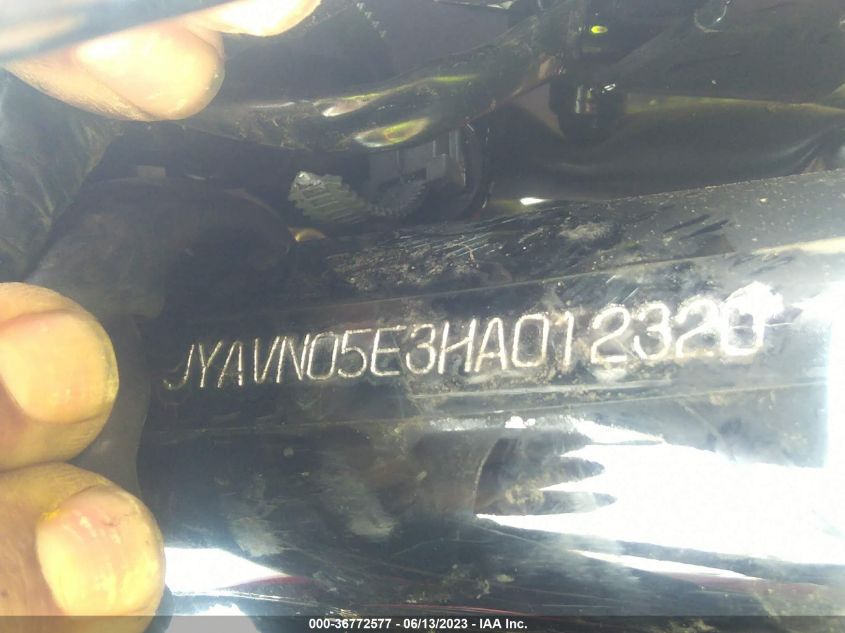 2017 YAMAHA XVS950 CU/CUC - JYAVN05E3HA012320