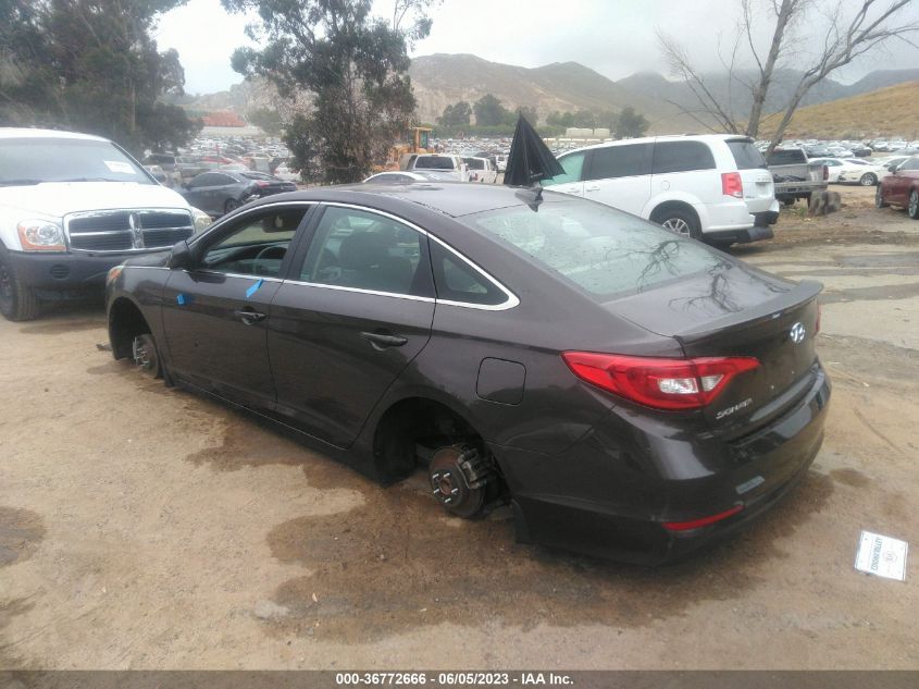 2015 HYUNDAI SONATA 2.4L SE - 5NPE24AF3FH166986