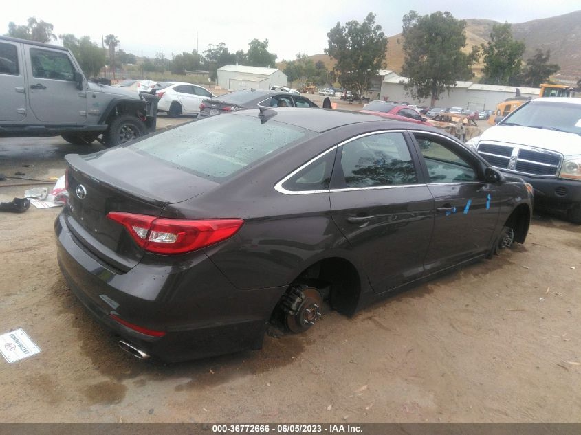 2015 HYUNDAI SONATA 2.4L SE - 5NPE24AF3FH166986