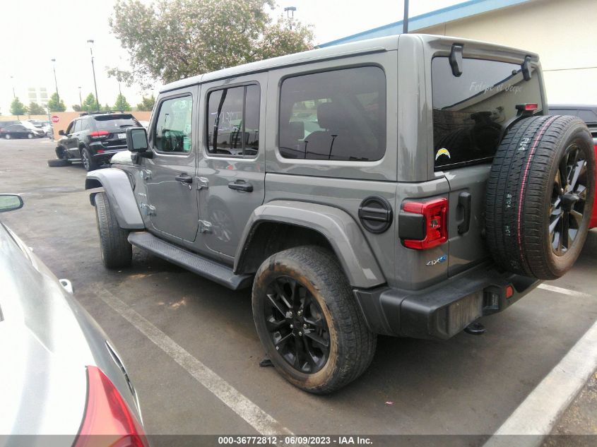 2021 JEEP WRANGLER 4XE UNLIMITED SAHARA 1C4JJXP64MW643717