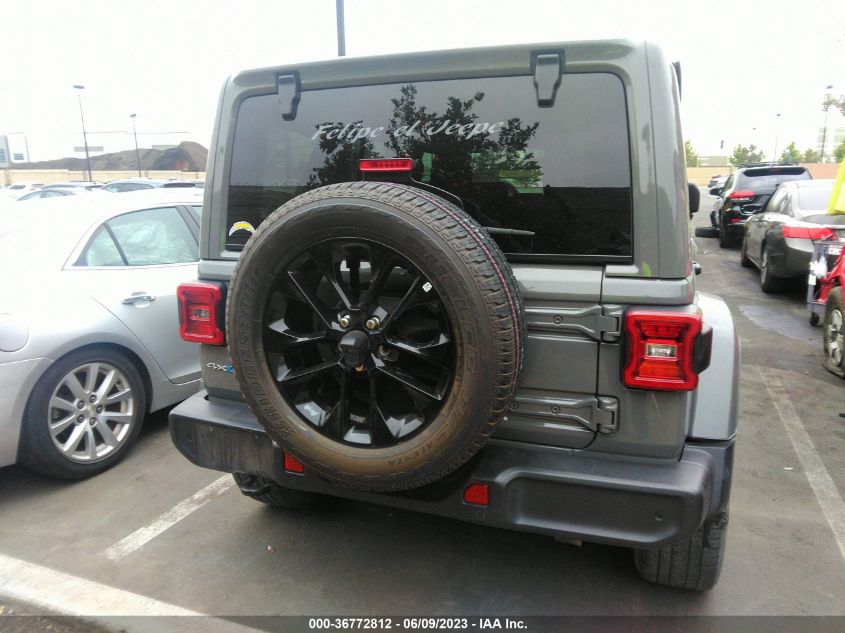 2021 JEEP WRANGLER 4XE UNLIMITED SAHARA 1C4JJXP64MW643717