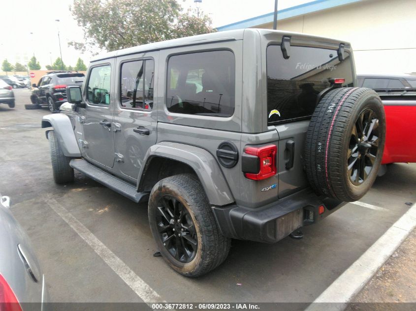 2021 JEEP WRANGLER 4XE UNLIMITED SAHARA 1C4JJXP64MW643717