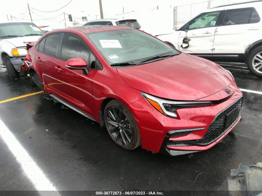 VIN JTDT4MCE3PJ100405 2023 TOYOTA COROLLA XSE