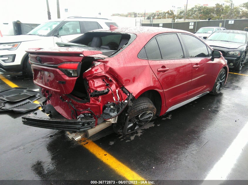 VIN JTDT4MCE3PJ100405 2023 TOYOTA COROLLA XSE