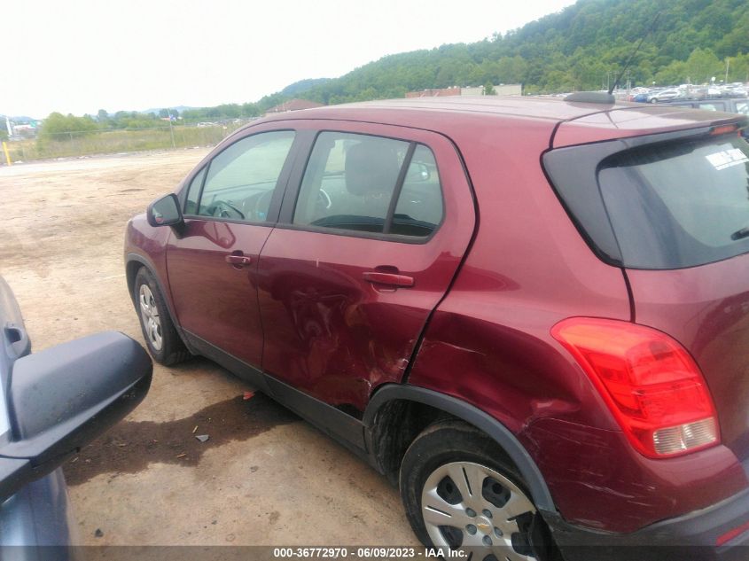 2016 CHEVROLET TRAX LS - 3GNCJKSB6GL137162