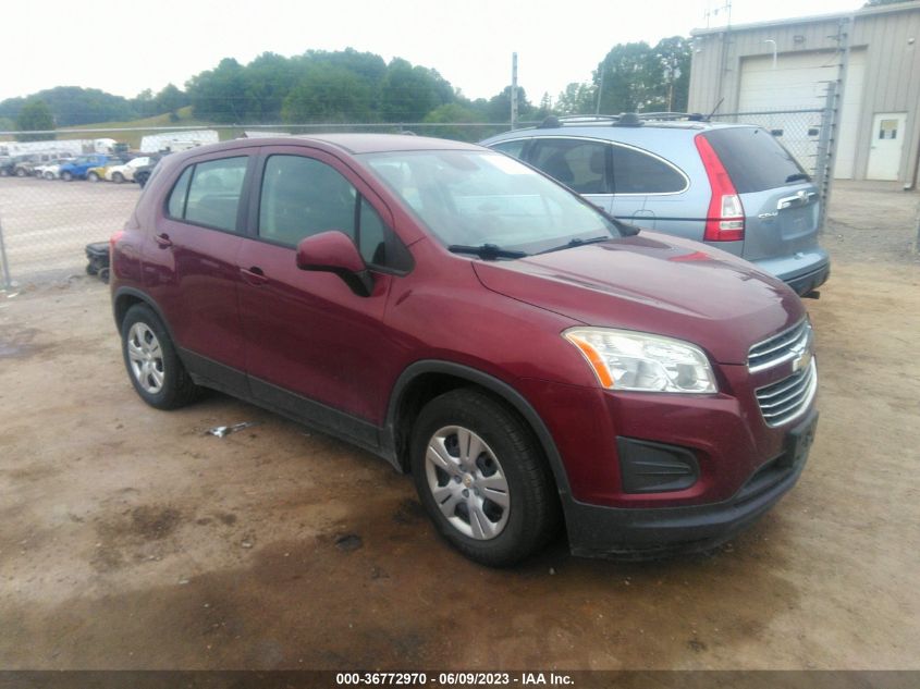 2016 CHEVROLET TRAX LS - 3GNCJKSB6GL137162