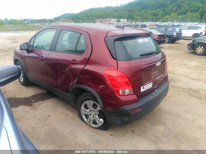2016 CHEVROLET TRAX LS - 3GNCJKSB6GL137162