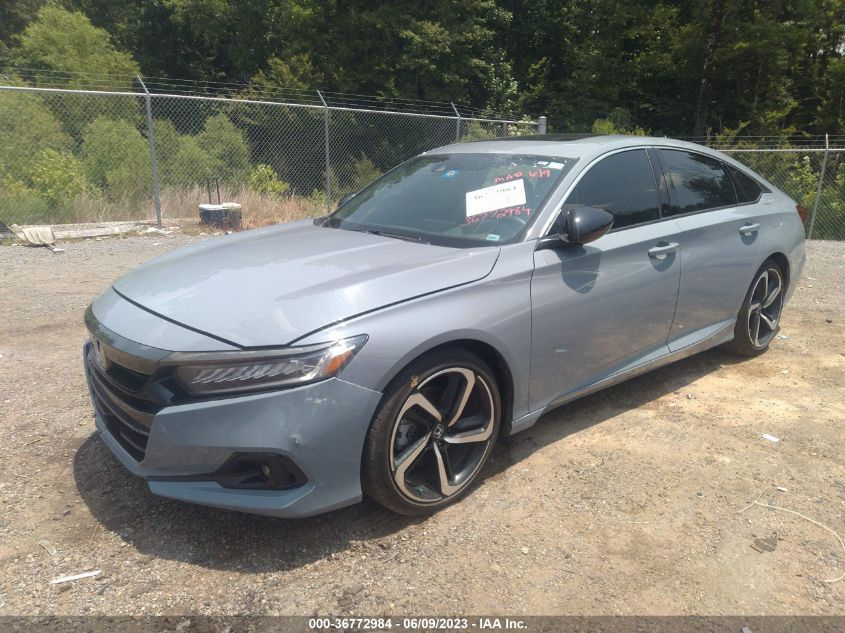 2022 HONDA ACCORD SEDAN SPORT - 1HGCV2F39NA013876