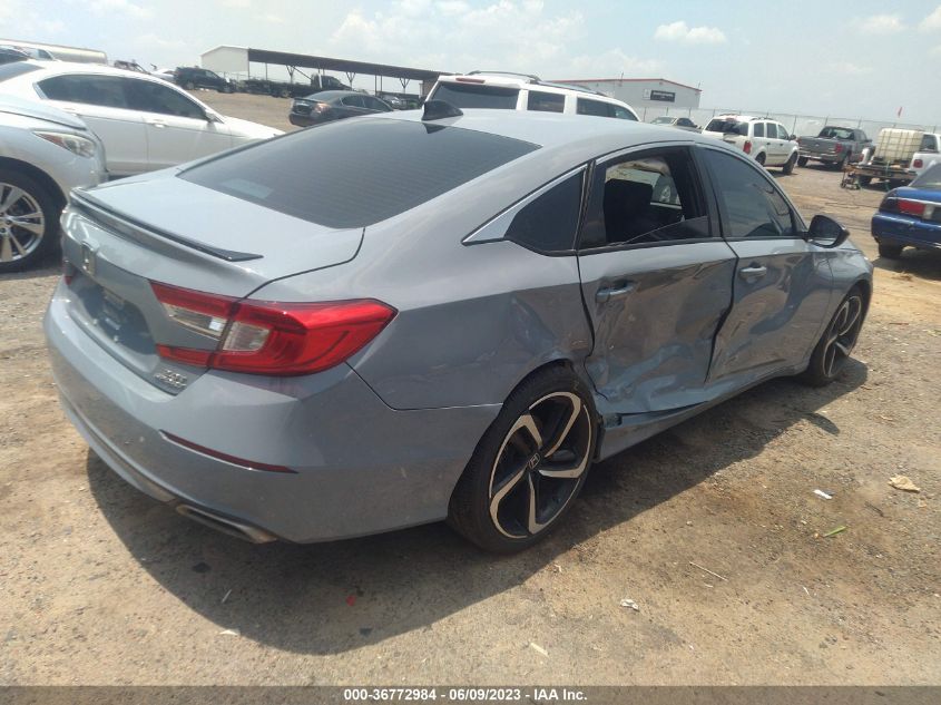 2022 HONDA ACCORD SEDAN SPORT - 1HGCV2F39NA013876