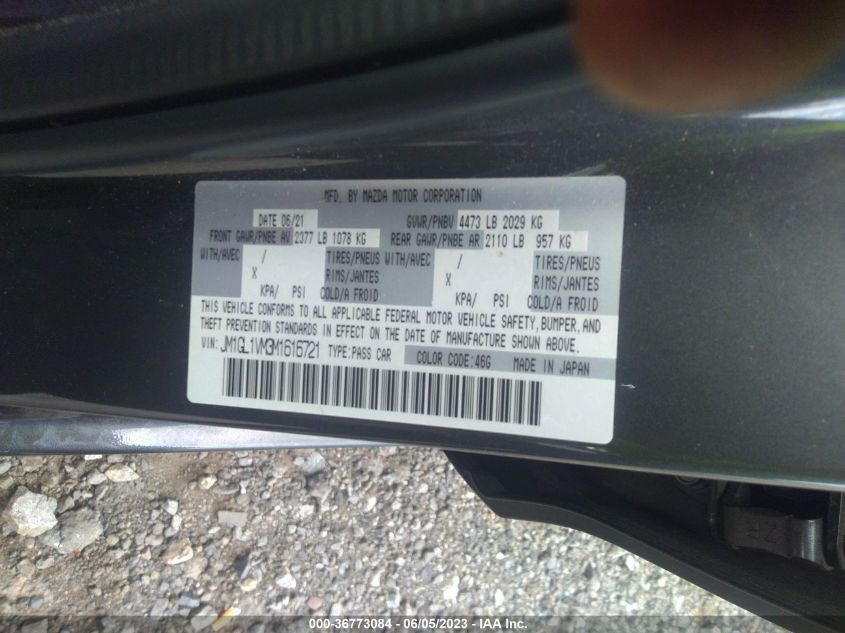 2021 MAZDA MAZDA6 TOURING - JM1GL1VM3M1616721