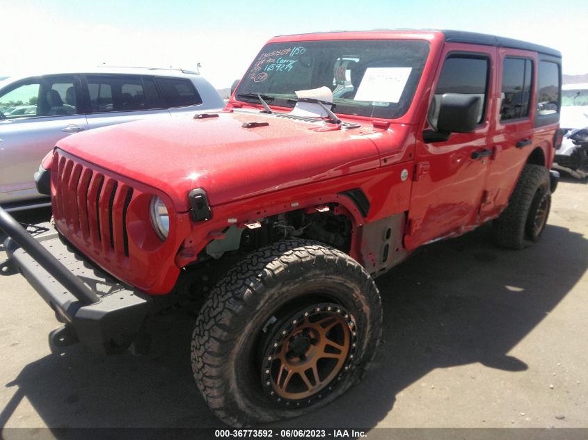 2018 JEEP WRANGLER UNLIMITED SPORT - 1C4HJXDN4JW199888