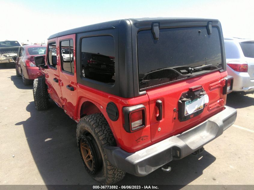 2018 JEEP WRANGLER UNLIMITED SPORT - 1C4HJXDN4JW199888