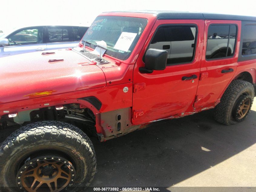 2018 JEEP WRANGLER UNLIMITED SPORT - 1C4HJXDN4JW199888