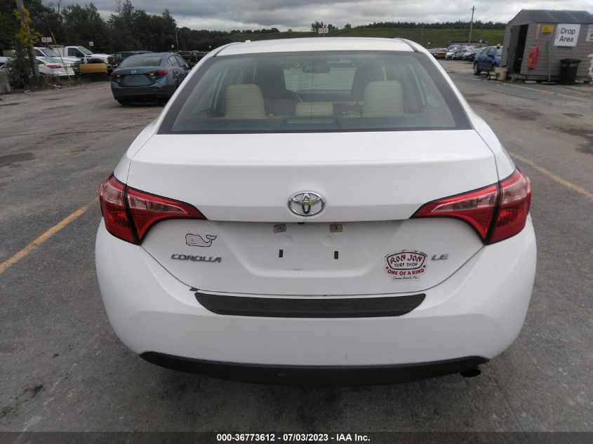 2019 TOYOTA COROLLA LE - 2T1BURHE0KC193082