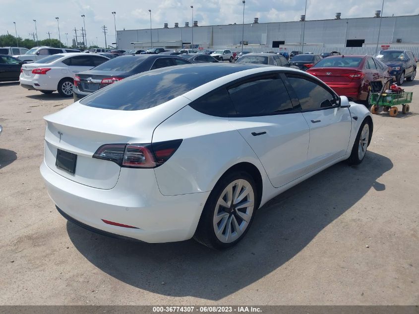 2022 TESLA MODEL 3 - 5YJ3E1EA5NF325435