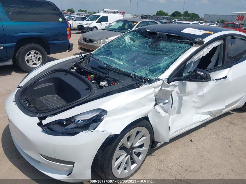 2022 TESLA MODEL 3 - 5YJ3E1EA5NF325435