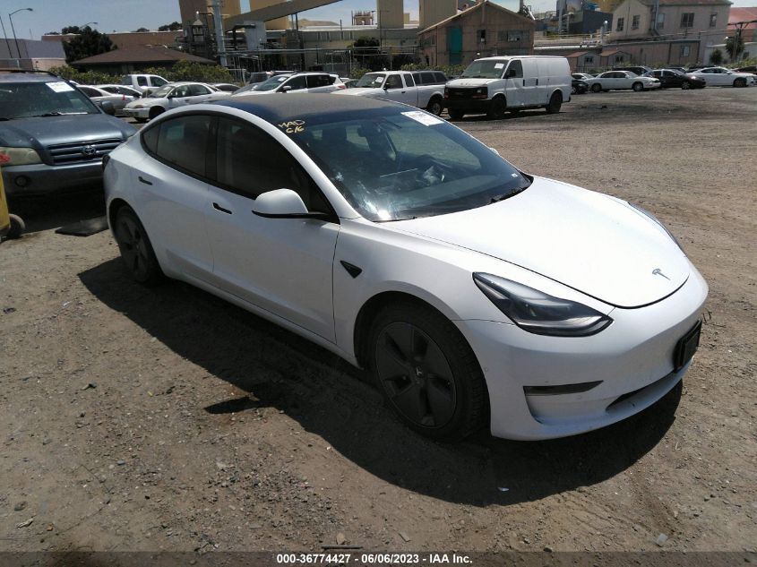 2022 TESLA MODEL 3 LONG RANGE - 5YJ3E1EB5NF184519