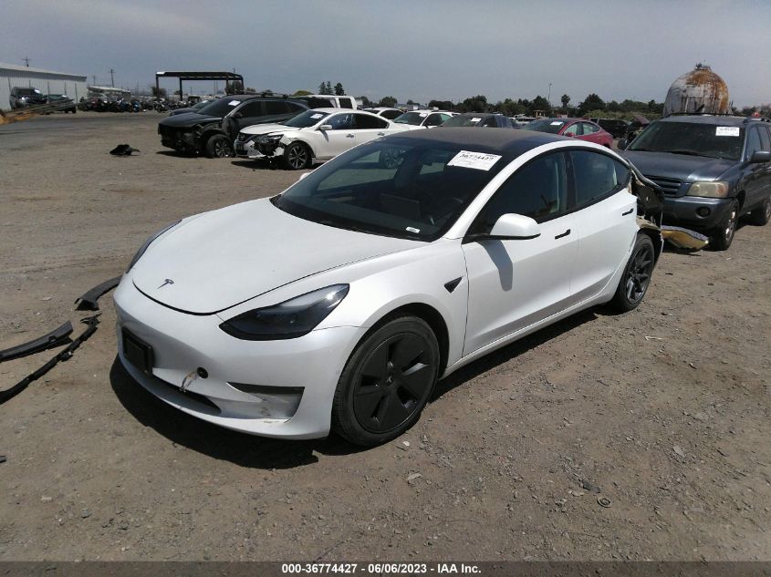 2022 TESLA MODEL 3 LONG RANGE - 5YJ3E1EB5NF184519