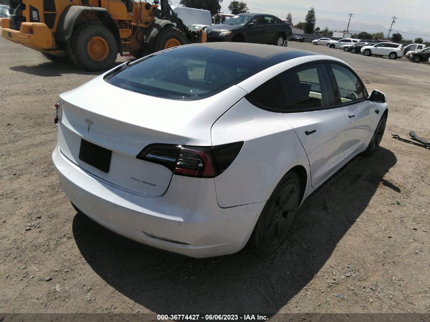 2022 TESLA MODEL 3 LONG RANGE - 5YJ3E1EB5NF184519