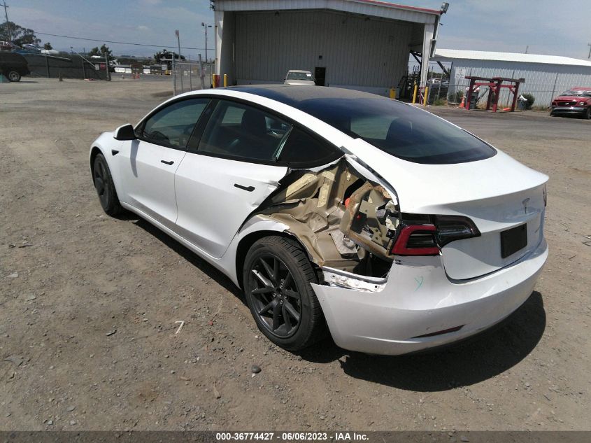 2022 TESLA MODEL 3 LONG RANGE - 5YJ3E1EB5NF184519