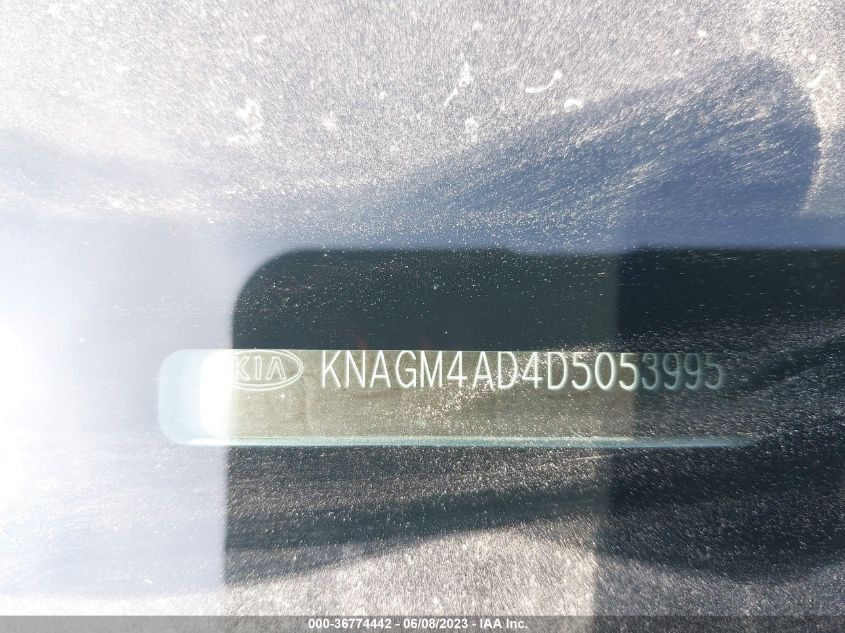 2013 KIA OPTIMA HYBRID LX - KNAGM4AD4D5053995