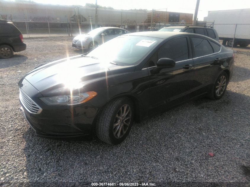 2017 FORD FUSION SE - 3FA6P0HD0HR332342