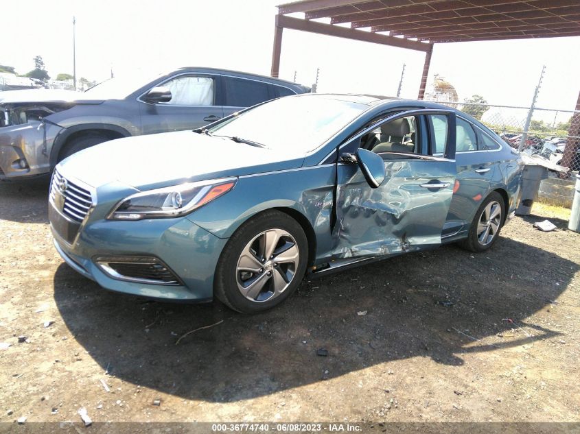 2016 HYUNDAI SONATA HYBRID LIMITED - KMHE34L19GA031420