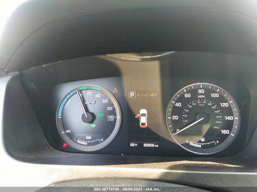 2016 HYUNDAI SONATA HYBRID LIMITED - KMHE34L19GA031420