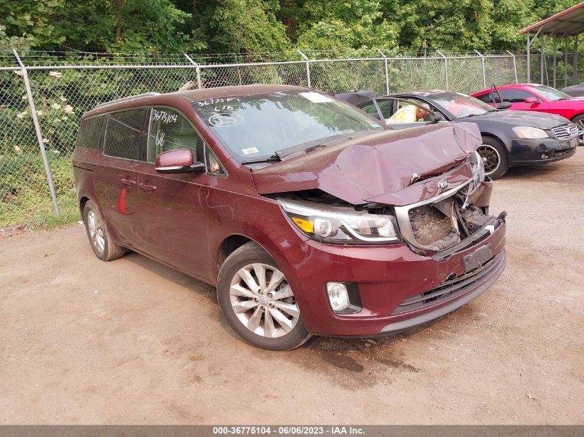 2016 KIA SEDONA EX/SX - KNDMC5C19G6139545
