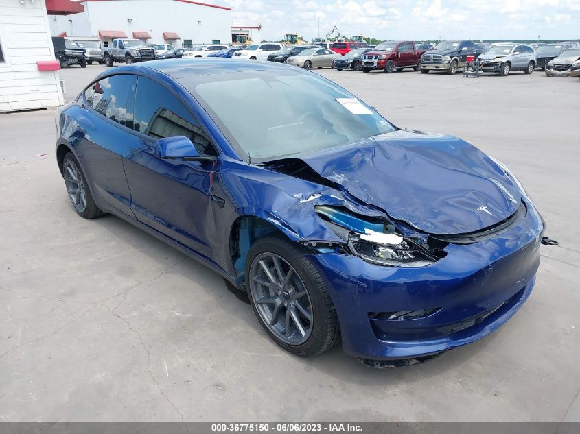 2022 TESLA MODEL 3 - 5YJ3E1EA1NF107136