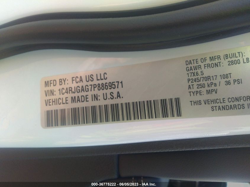 2023 JEEP GRAND CHEROKEE LAREDO/ALTITUDE - 1C4RJGAG7P8869571
