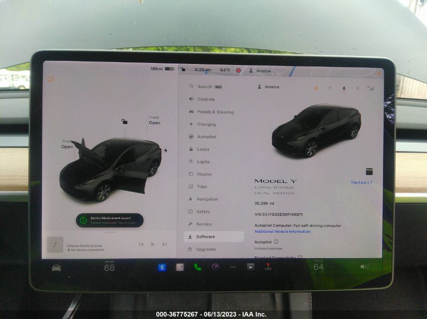 2021 TESLA MODEL Y - 5YJYGDEE2MF146871