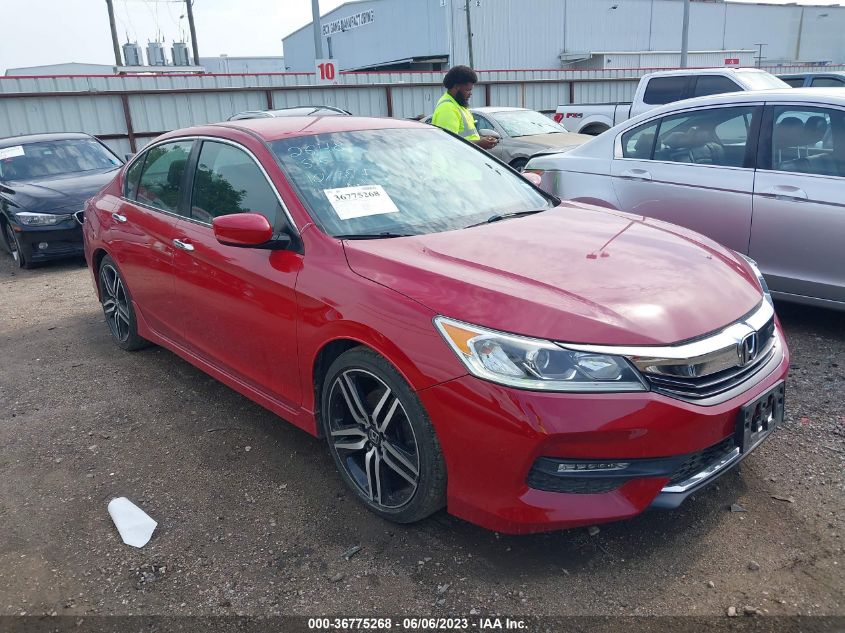 2017 HONDA ACCORD SEDAN SPORT - 1HGCR2F54HA257784