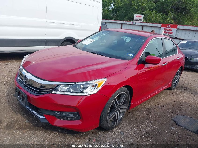 2017 HONDA ACCORD SEDAN SPORT - 1HGCR2F54HA257784