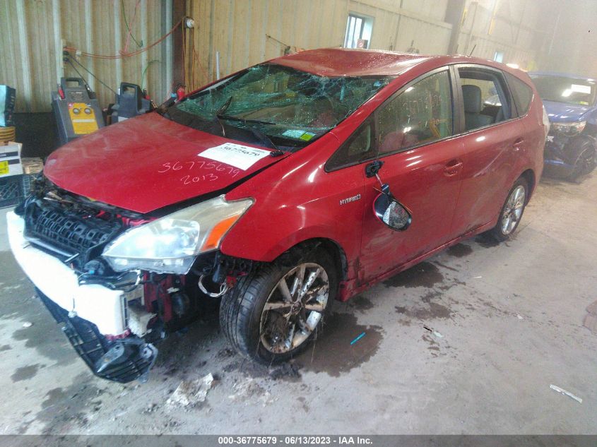 2013 TOYOTA PRIUS V TWO/THREE/FIVE - JTDZN3EU6D3262793