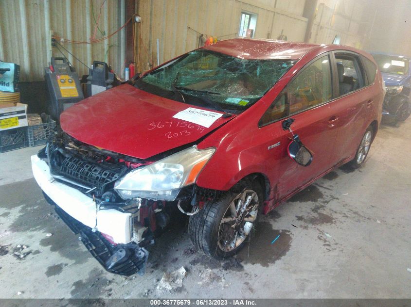 2013 TOYOTA PRIUS V TWO/THREE/FIVE - JTDZN3EU6D3262793