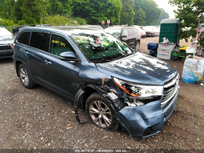 2014 TOYOTA HIGHLANDER XLE - 5TDJKRFH3ES008663