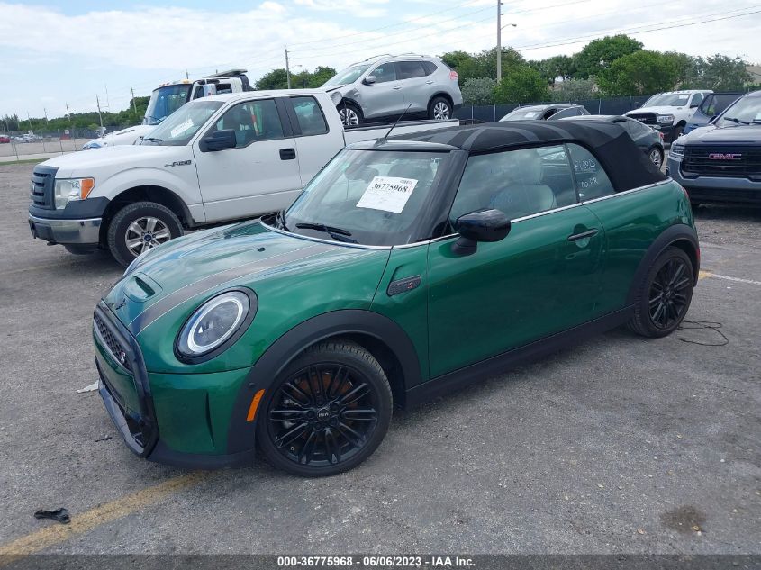 2022 MINI CONVERTIBLE COOPER S WMW43DL0XN3N67699