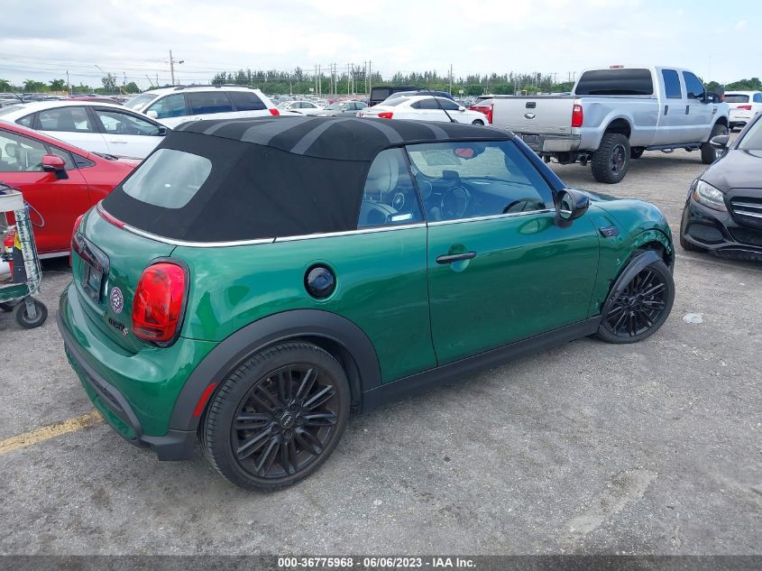 2022 MINI CONVERTIBLE COOPER S WMW43DL0XN3N67699