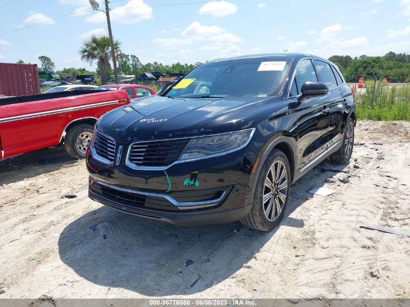 2016 LINCOLN MKX BLACK LABEL - 2LMPJ9JR9GBL58994