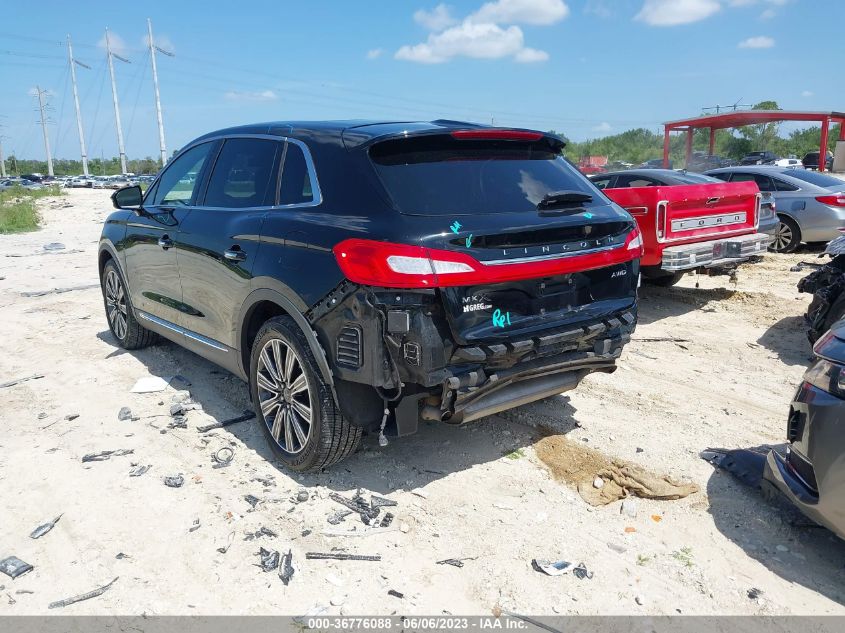 2016 LINCOLN MKX BLACK LABEL - 2LMPJ9JR9GBL58994