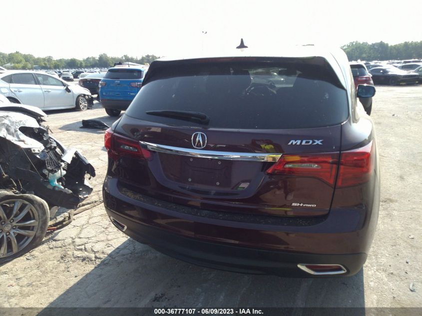 2015 ACURA MDX TECHNOLOGY - 5FRYD4H43FB025201