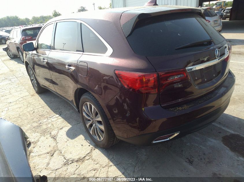 2015 ACURA MDX TECHNOLOGY - 5FRYD4H43FB025201