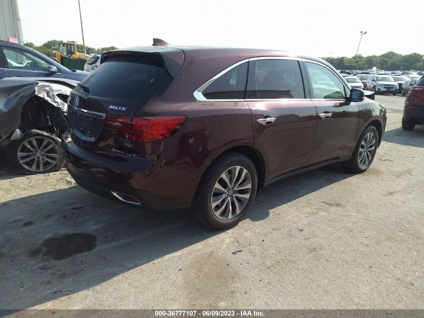 2015 ACURA MDX TECHNOLOGY - 5FRYD4H43FB025201