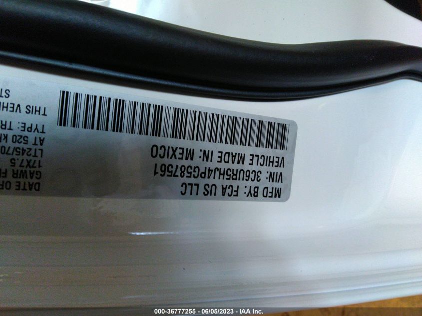 2023 RAM 2500 TRADESMAN - 3C6UR5HJ4PG587561