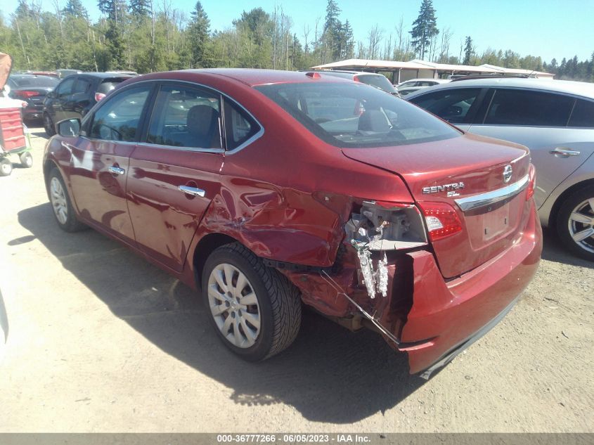 2015 NISSAN SENTRA SR/SL/S/SV/FE+ S - 3N1AB7AP4FY248532