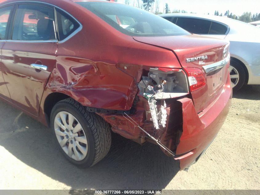 2015 NISSAN SENTRA SR/SL/S/SV/FE+ S - 3N1AB7AP4FY248532