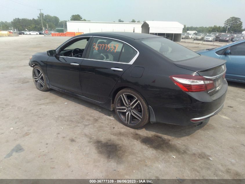 2016 HONDA ACCORD SEDAN SPORT - 1HGCR2F52GA058697