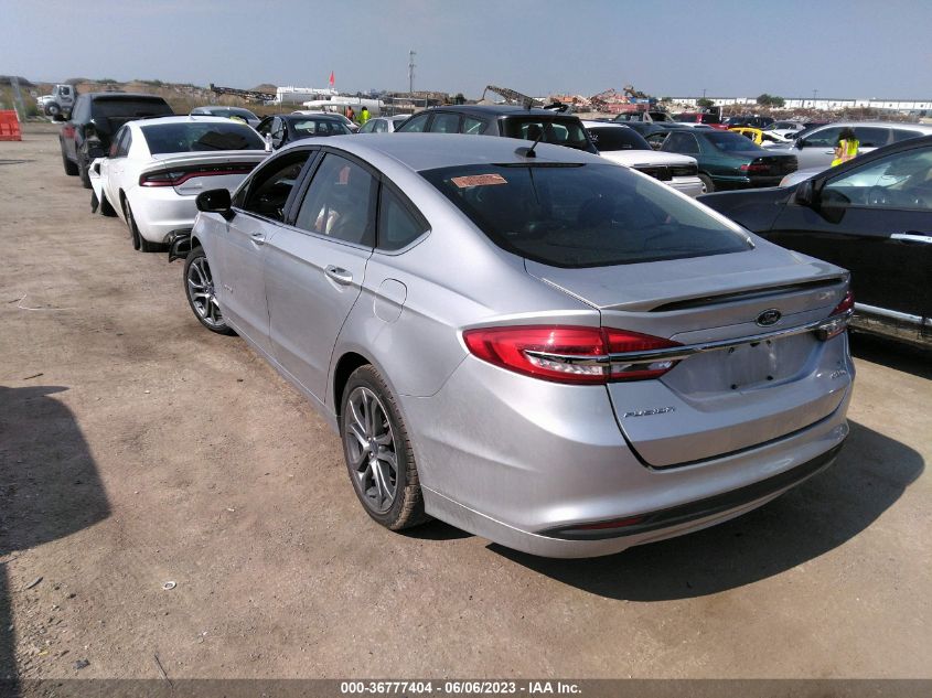 2017 FORD FUSION SE HYBRID - 3FA6P0LU4HR300193